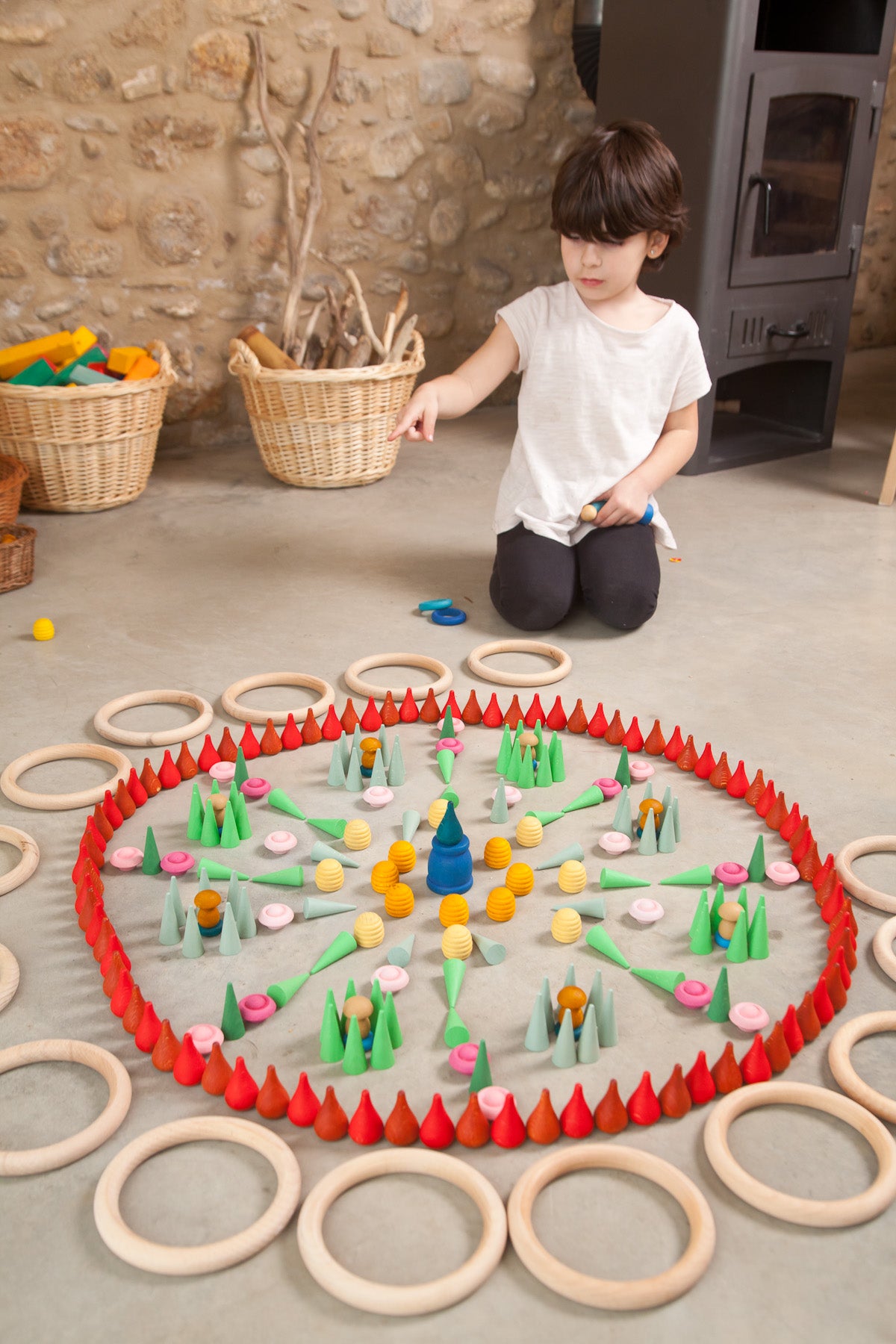 Grapat Mandala Little Green Cones - Cheeky Junior