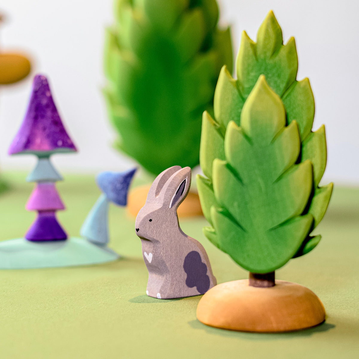 Bumbu Toys Grey Sitting Rabbit - Cheeky Junior