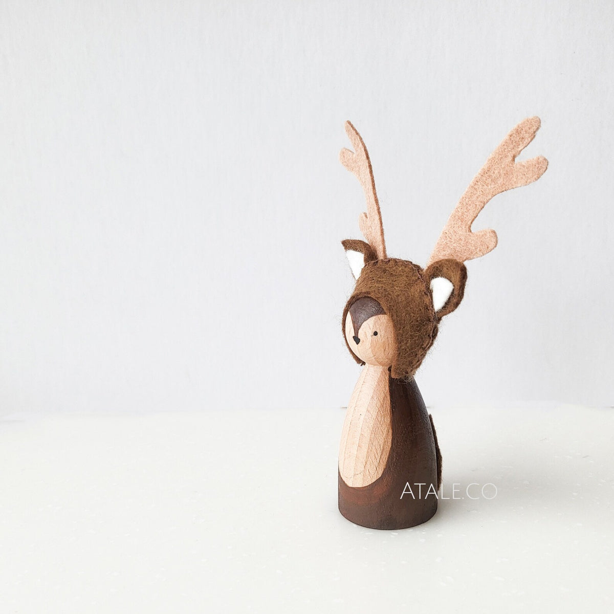 Atale - Deer Wooden Peg Doll