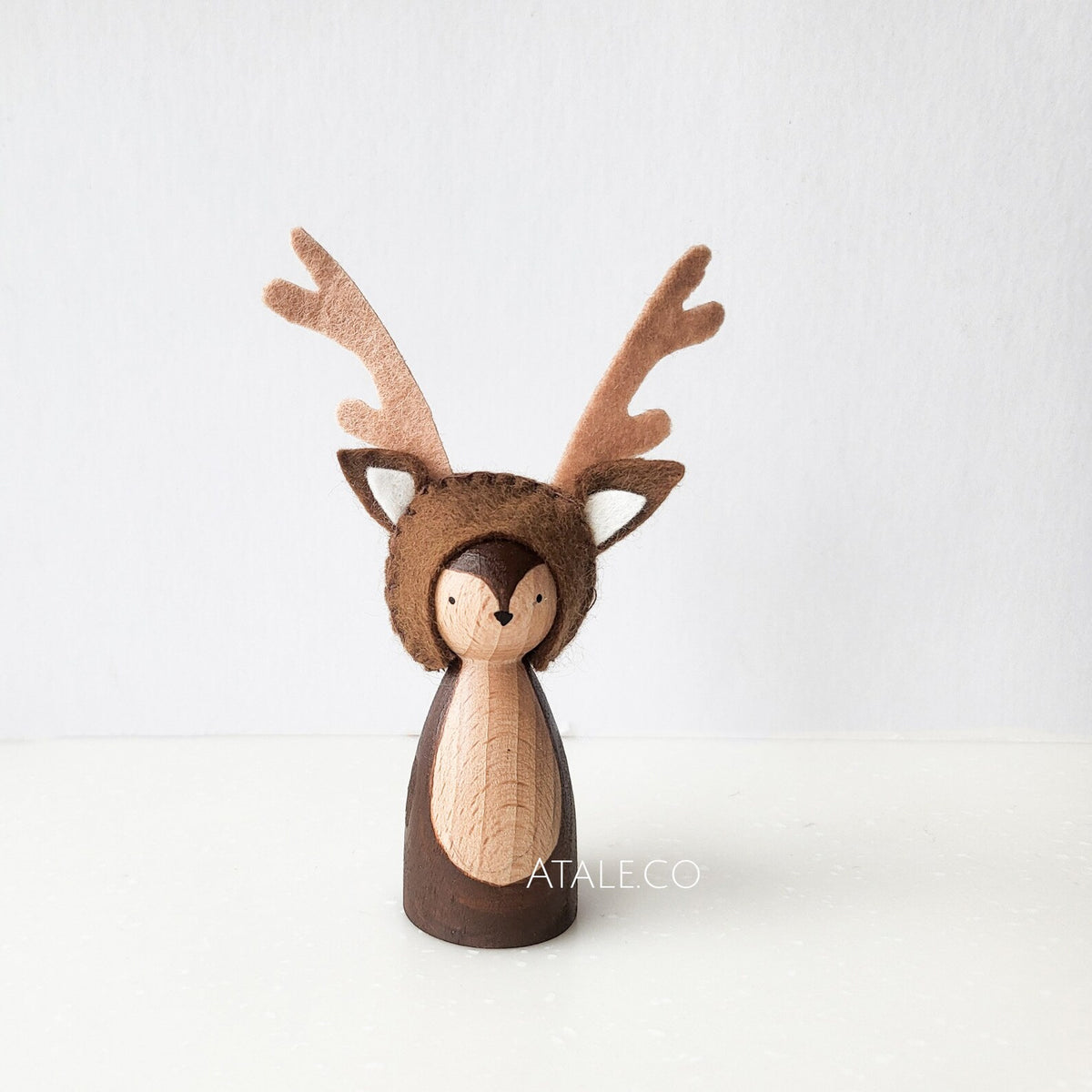 Atale - Deer Wooden Peg Doll