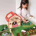 Load image into Gallery viewer, Tara Treasures Large Farm Play Mat Playscape
