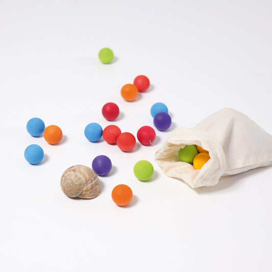 Grimm's Marbles Coloured in Bag - Cheeky Junior