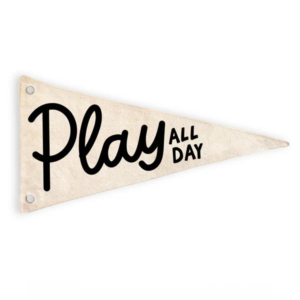Cherrypick - Play All Day Canvas Pennant Flag