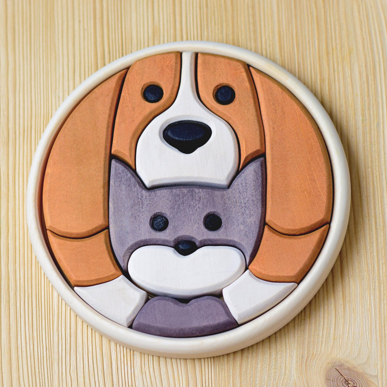 Bumbu Toys - Cat and Dog Puzzle