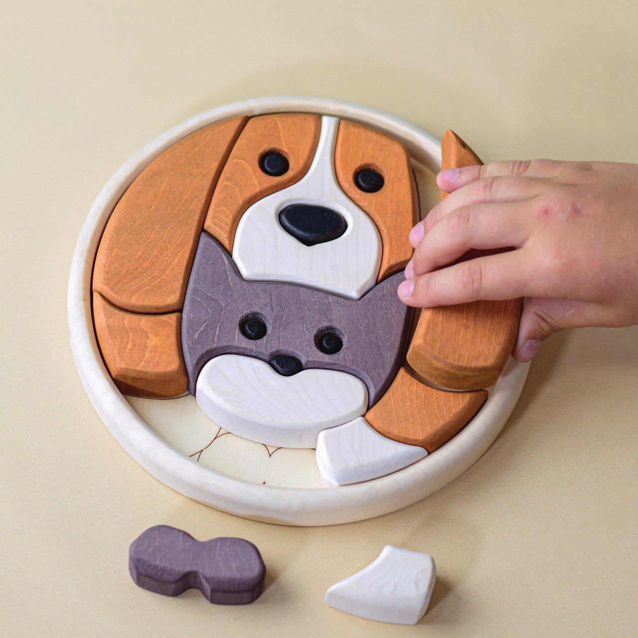 Bumbu Toys - Cat and Dog Puzzle