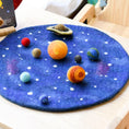 Load image into Gallery viewer, Tara Treasures Solar System Outer Space Felt Play Mat with Planets
