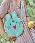 Load image into Gallery viewer, Tara Treasures Felt Easter Bunny Bag (Pink, Mint and Lilac)
