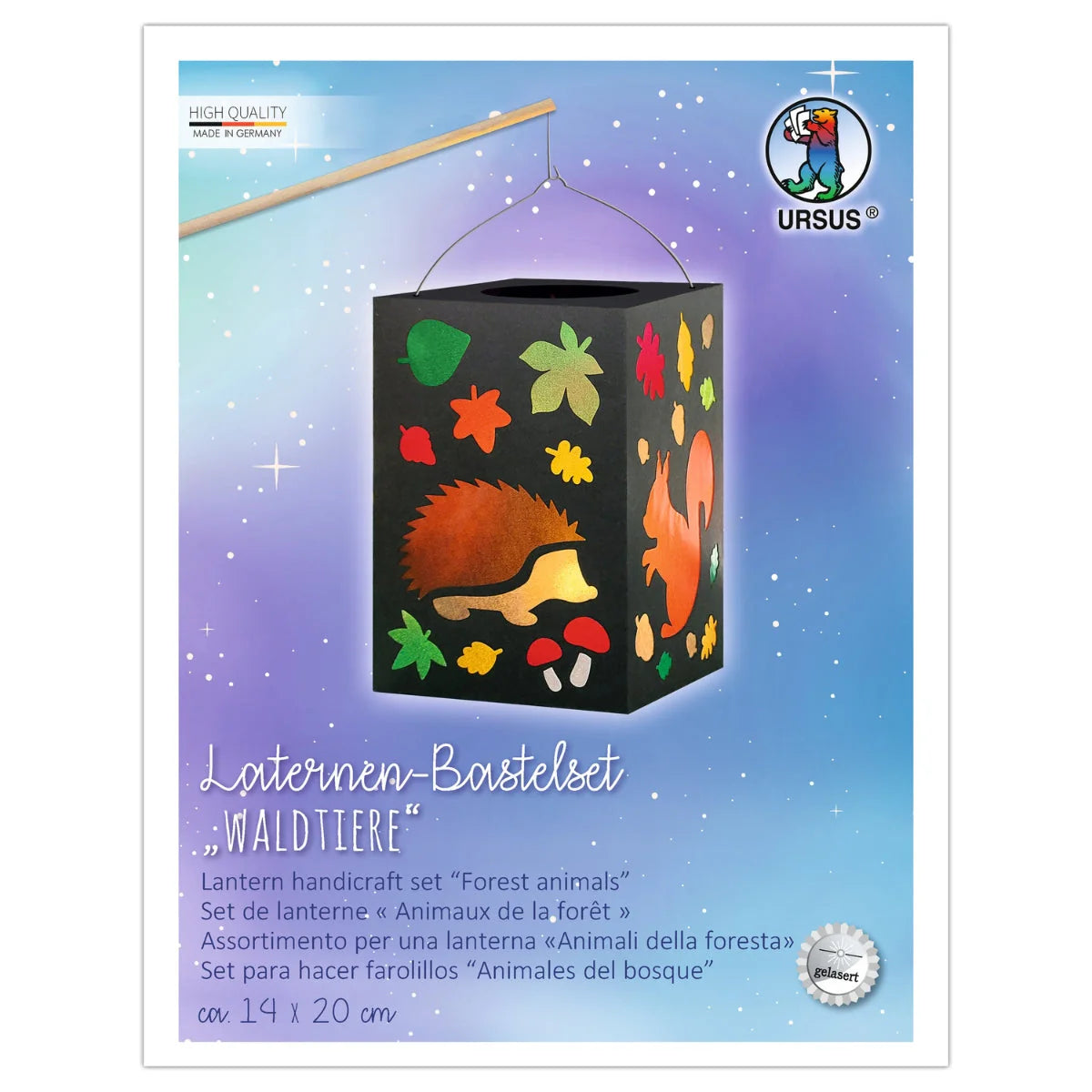 URSUS - Paper Lantern Kit Autumn Animals