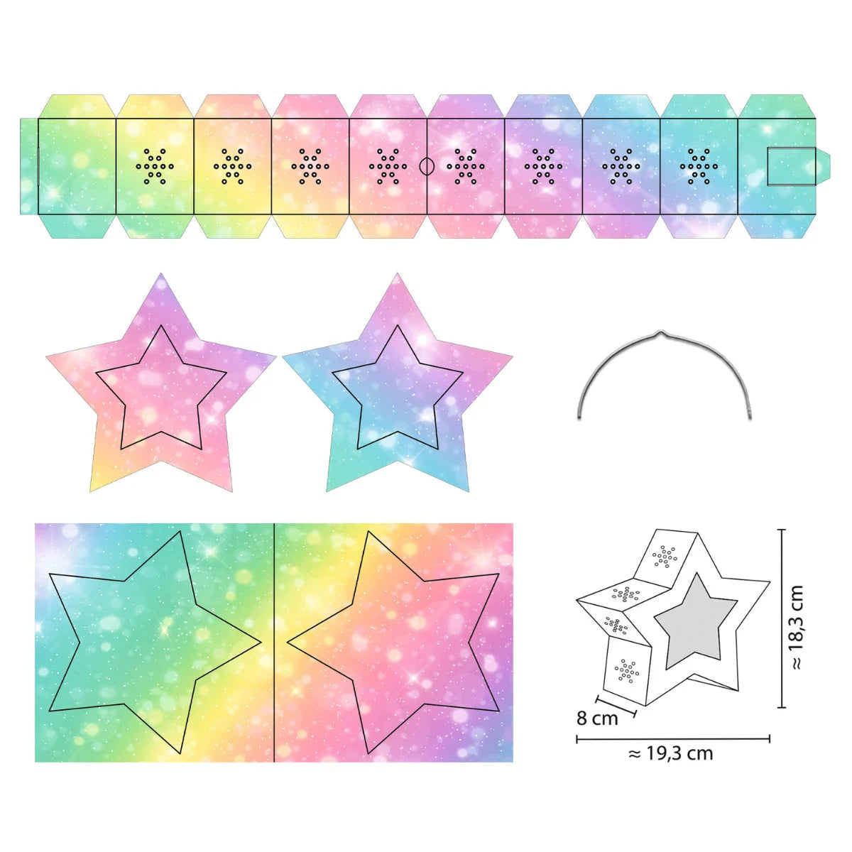 URSUS - Paper Lantern Kit Fairy Dust Star