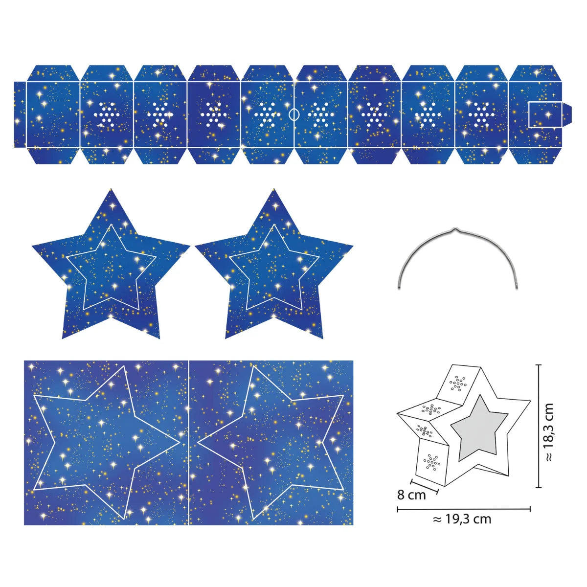 URSUS - Paper Lantern Kit Starry Sky Star