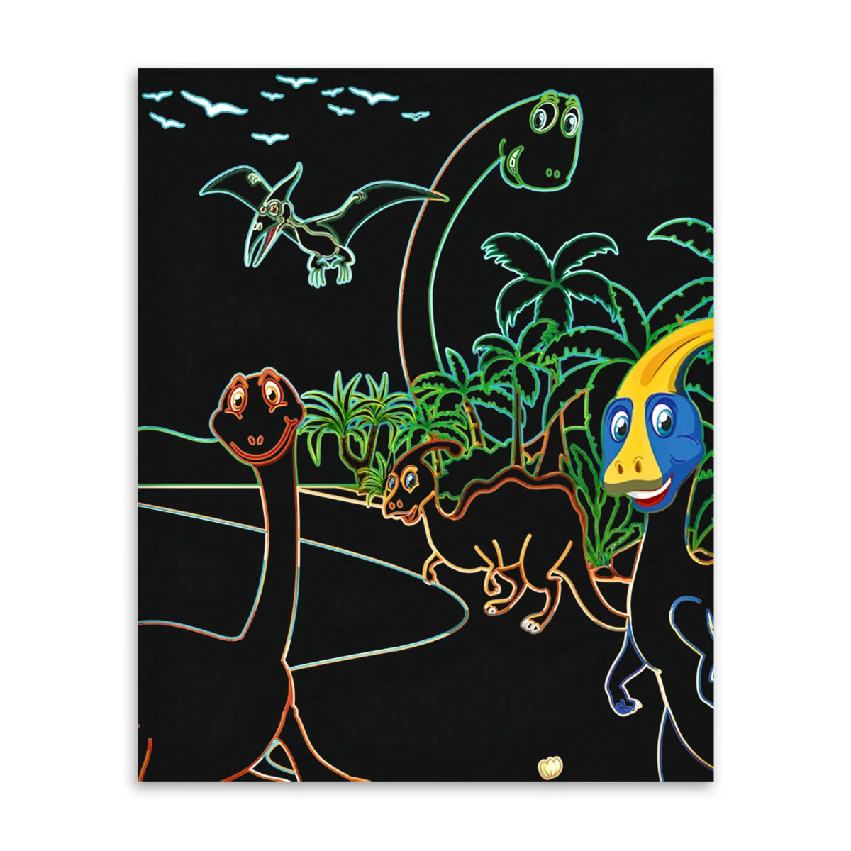 URSUS - Scratch Art with Colouring Pages Dragons and Dinos