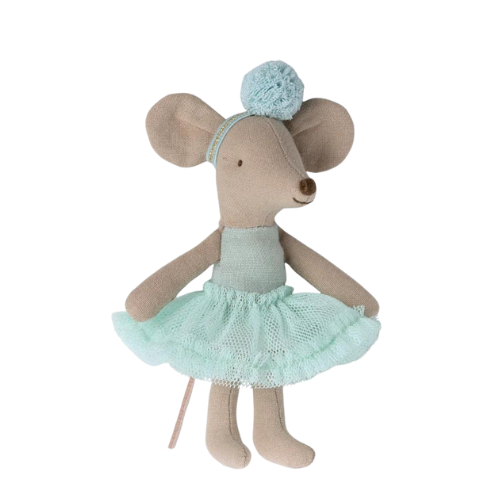 Maileg - Ballerina Mouse Little Sister Light Mint
